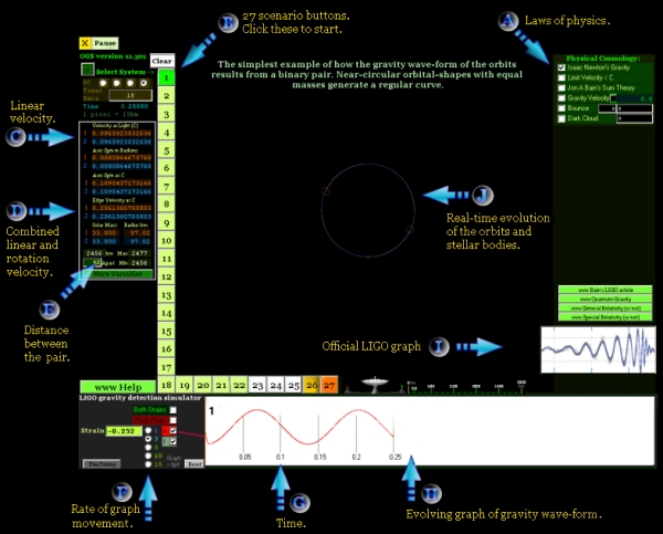 gravitational wave simulation screenshot