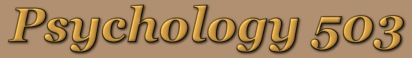Psychology 503